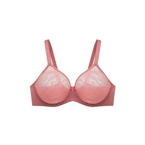 NWOT Understance Not FlexWire Full Coverage Unpadded Lace Bra 40J Dark Rose